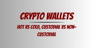 crypto wallets: hot vs cold, custodial vs non-custodial